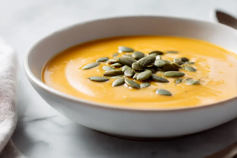 Heerlijke pompoensoep uit de airfryer.