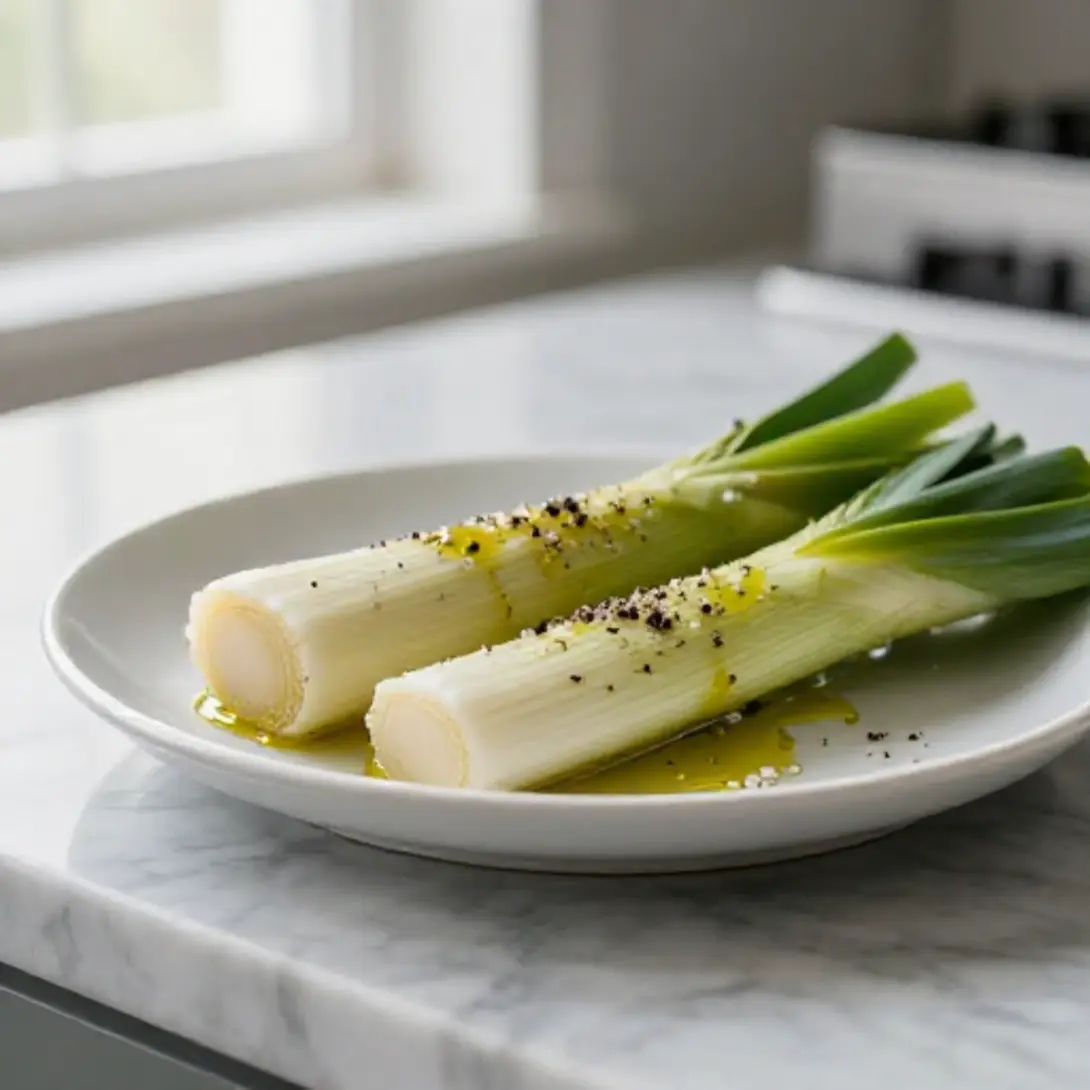 Heerlijke prei in de airfryer.