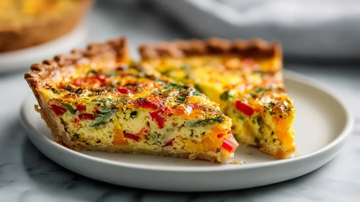 Een heerlijke quiche gemaakt in de airfryer.