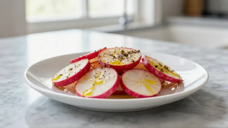 Radijs bereid in de airfryer voor een krokante smaak.