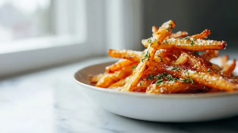 Rettich frietjes bereid in de airfryer
