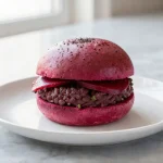 Heerlijke rode bietenburger bereid in de Airfryer.