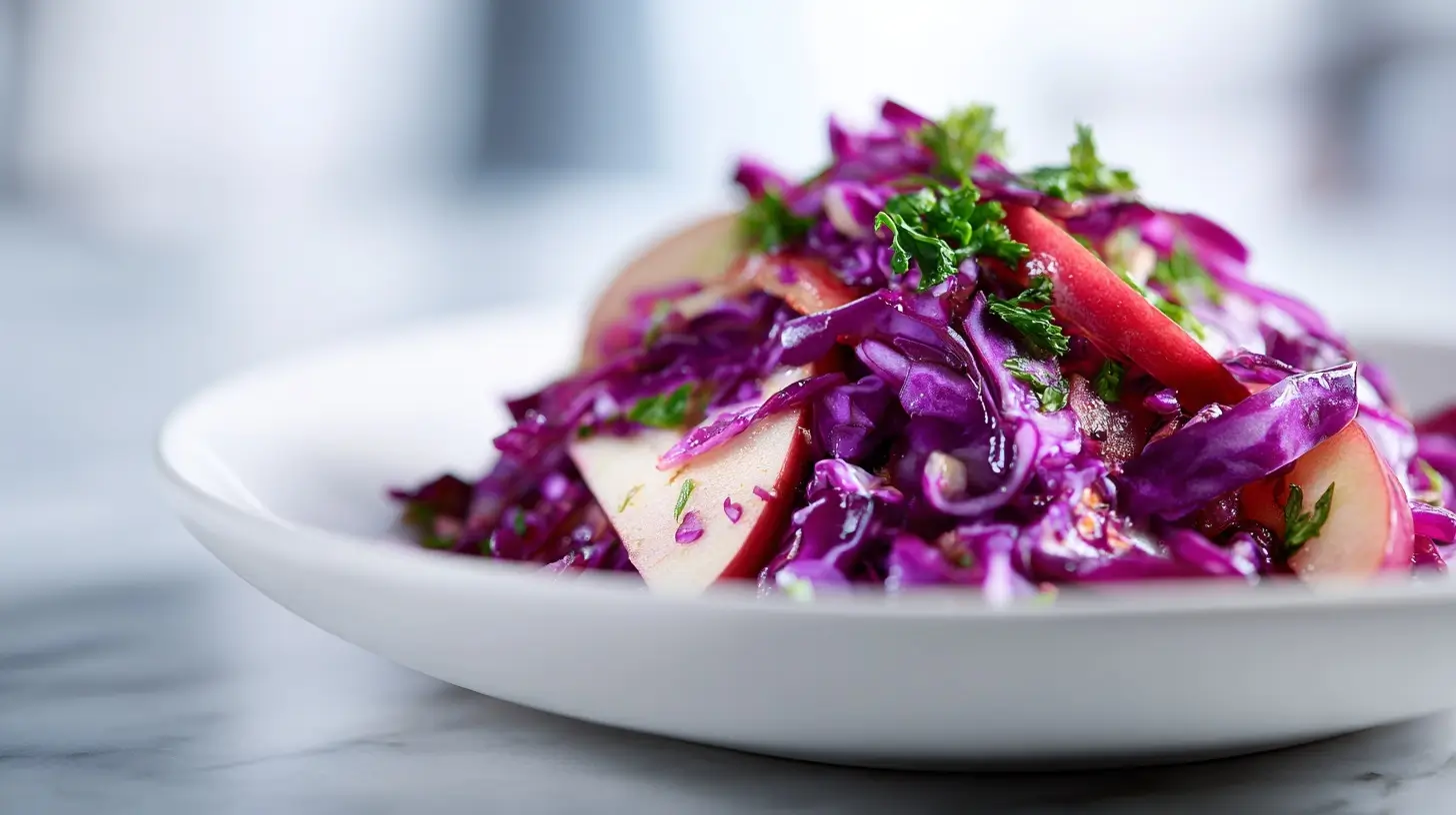 Rode kool met appel in de Airfryer