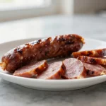 Heerlijke rookworst uit de airfryer, perfect krokant en sappig.