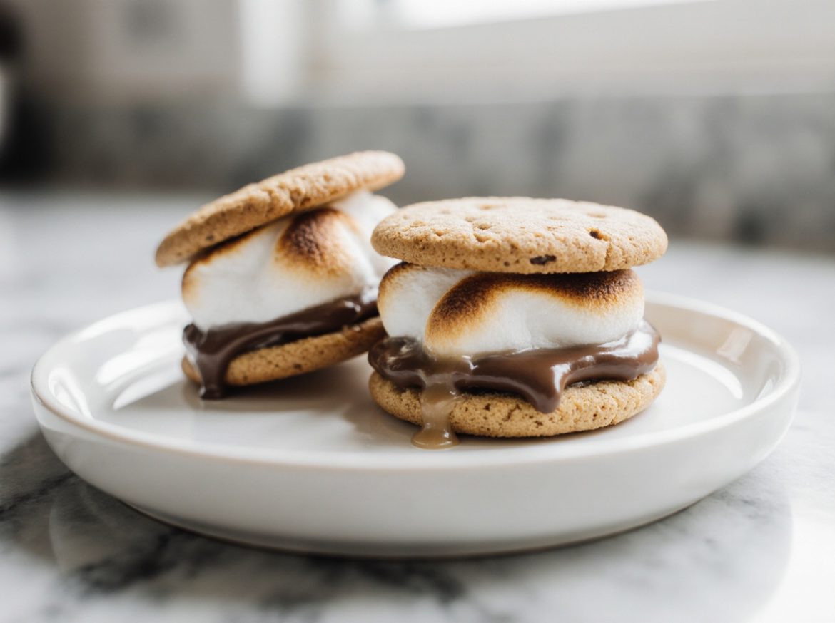 s'mores bereid in de airfryer