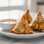 Heerlijke samosa's bereid in de airfryer voor een knapperig resultaat.