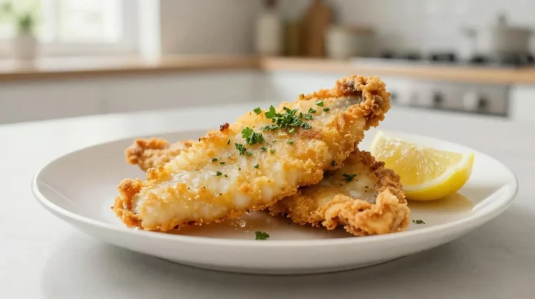 Heerlijke schelvis bereid in de Airfryer voor een gezonde maaltijd.