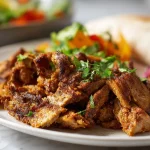 Een heerlijke portie shoarma bereid in de airfryer.