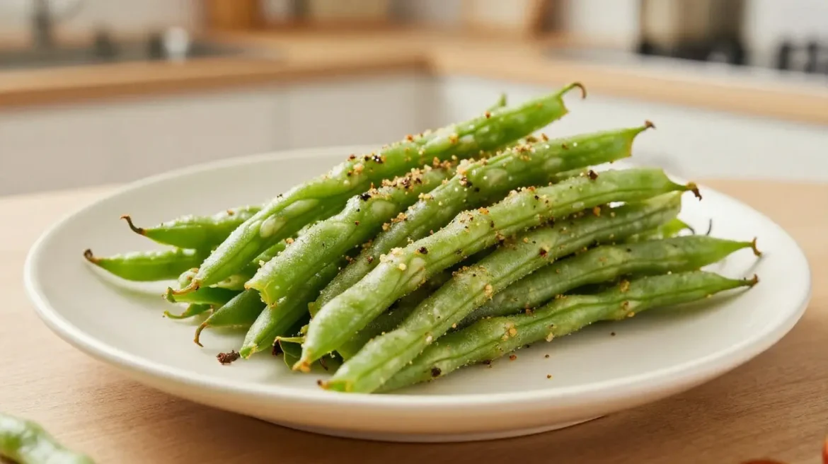 Snijbonen in de Airfryer Heerlijke snijbonen bereid in de Airfryer voor een knapperige bite.