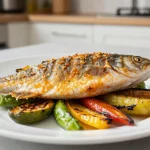 Heerlijke snoekbaars bereid in de Airfryer voor een gezonde maaltijd.