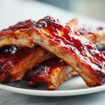 Heerlijke spareribs bereid in de airfryer.