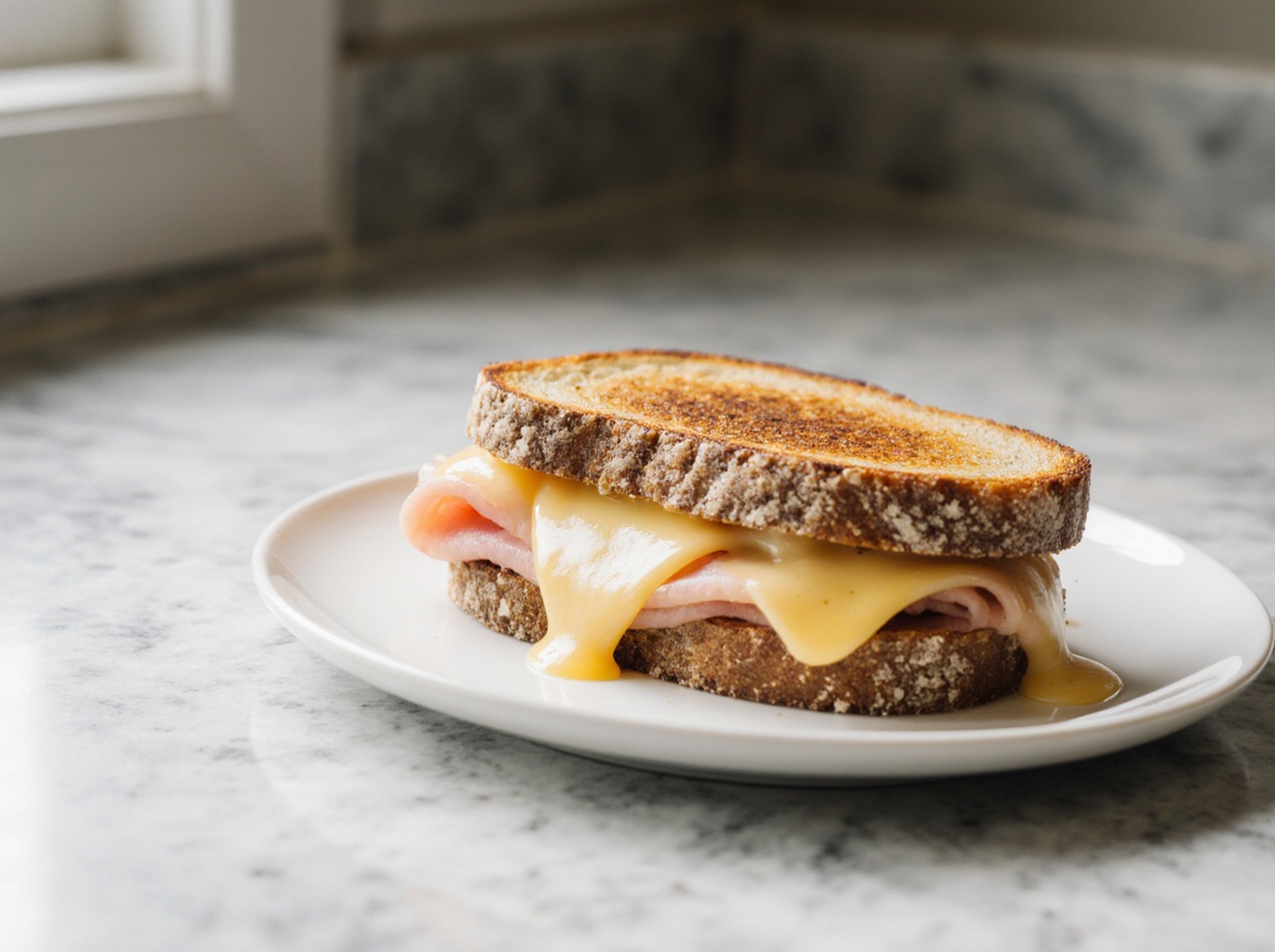 Tosti airfryer met gouden krokante korst