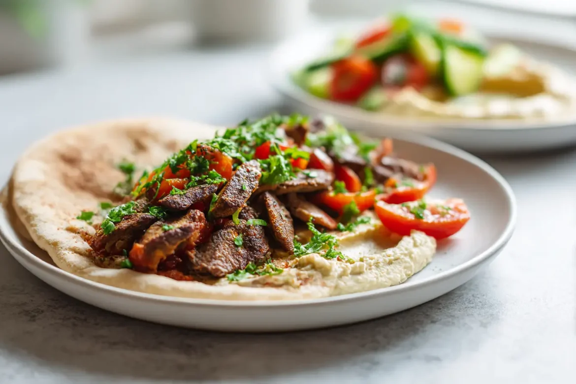 Vegan shoarma in de airfryer