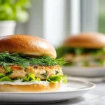 Deze visburger is heerlijk bereid in de Airfryer.