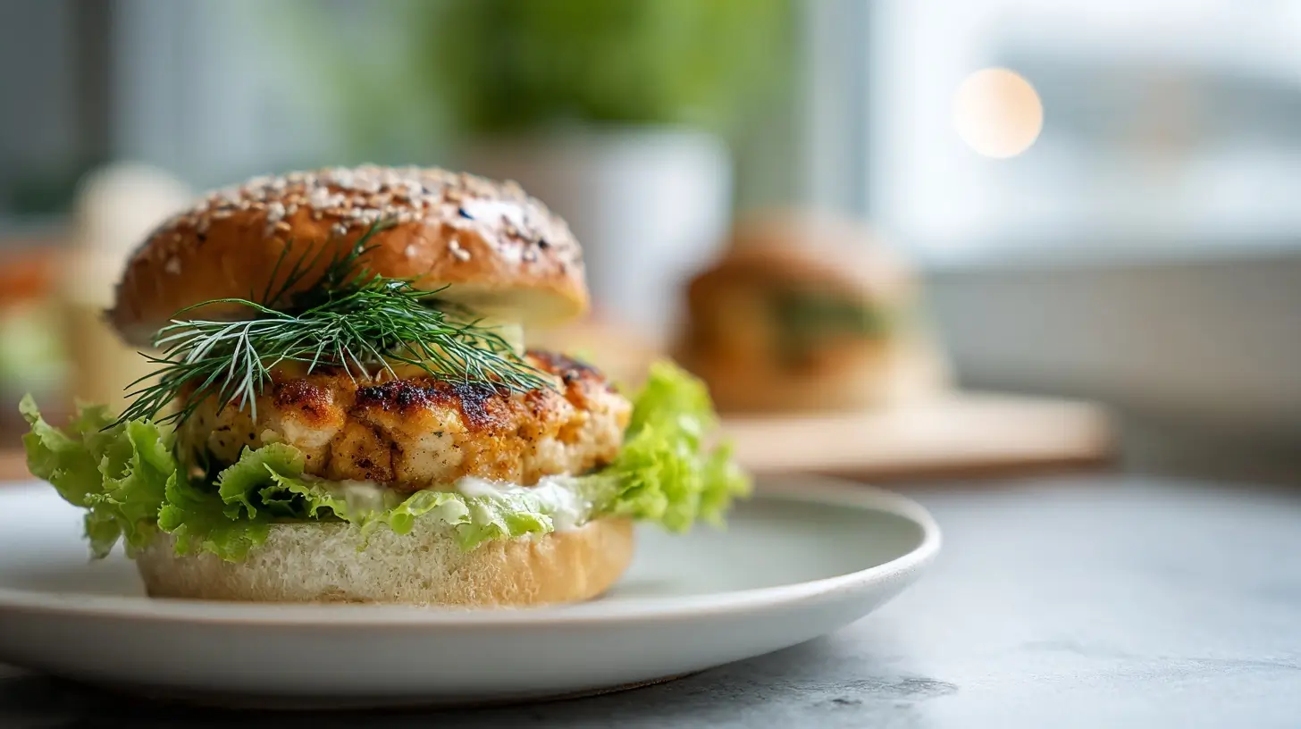 Visburger in de Airfryer voor een gezondere maaltijd.
