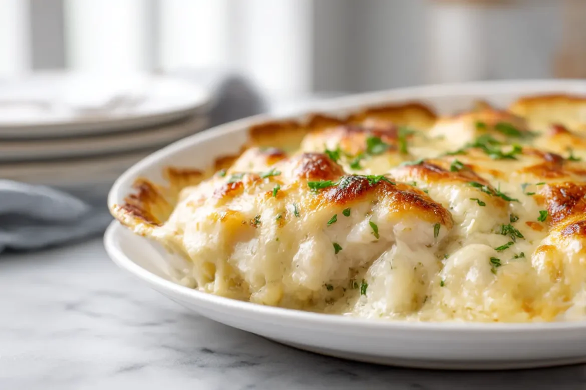 Heerlijke visgratin bereid in de airfryer