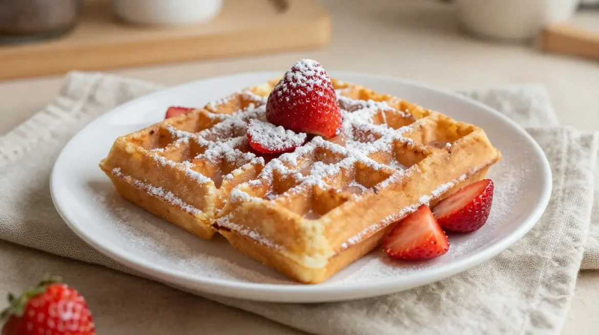 Luchtige wafels bereid in de Airfryer voor een heerlijk en gezonder snackmoment.
