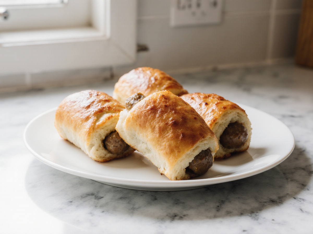 Heerlijk worstenbroodje airfryer voor een snelle en smakelijke snack.