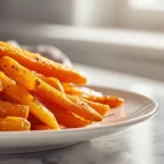 Heerlijke wortels bereid in de airfryer.