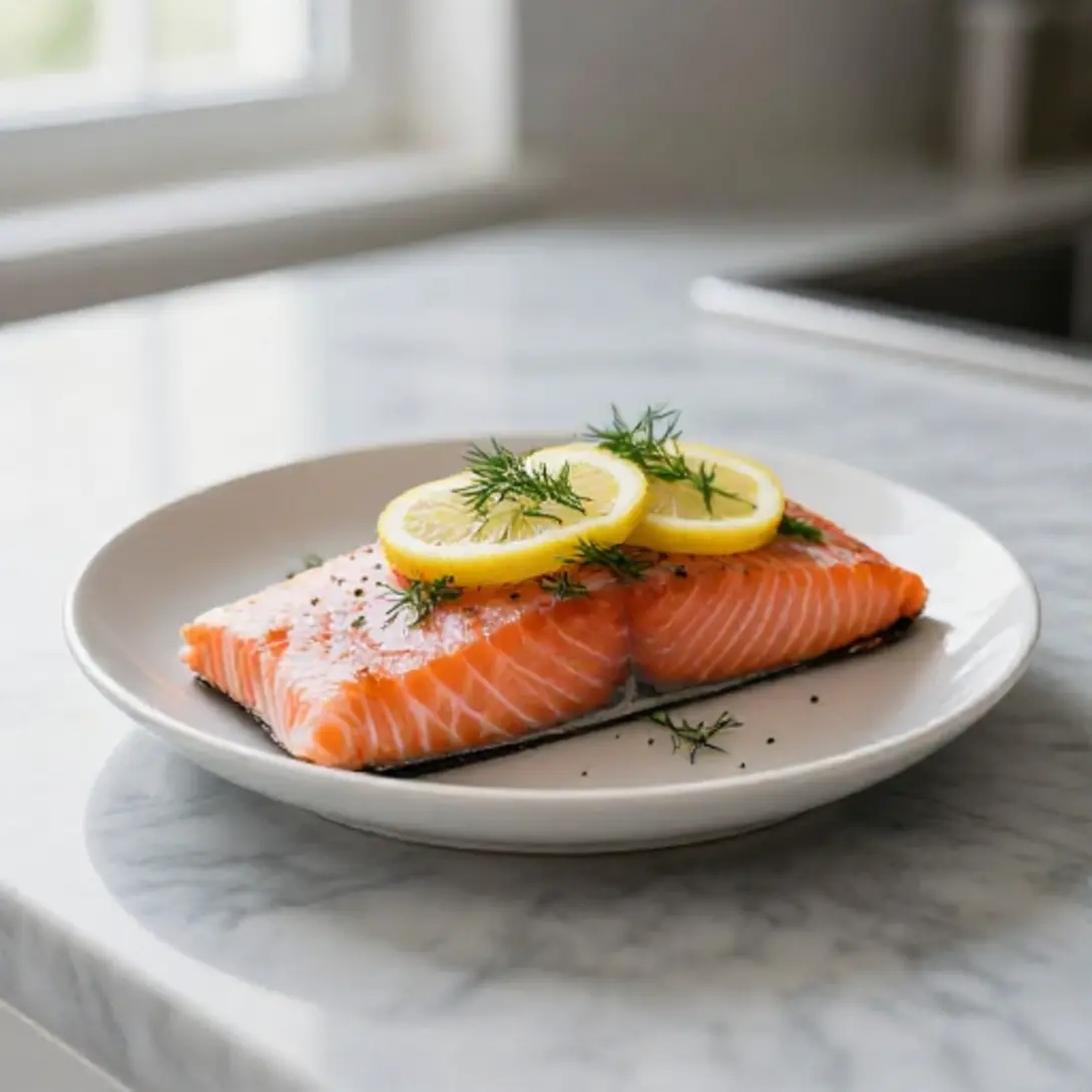 Zalm in de airfryer zonder grillplaat
