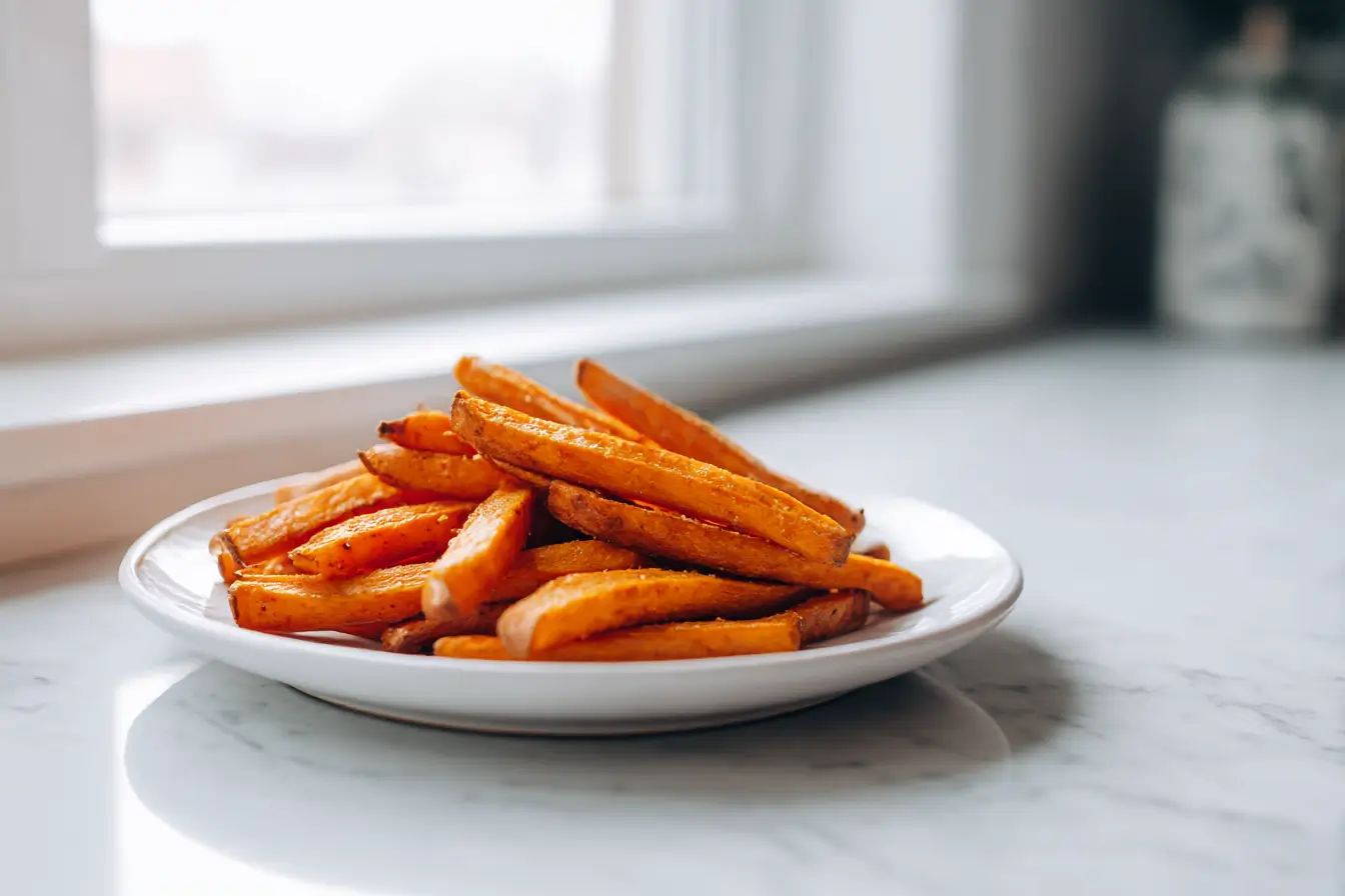 Zoete aardappelfriet airfryer