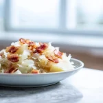 Een heerlijke zuurkoolschotel bereid in de airfryer.