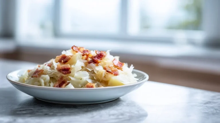 Een heerlijke zuurkoolschotel bereid in de airfryer.